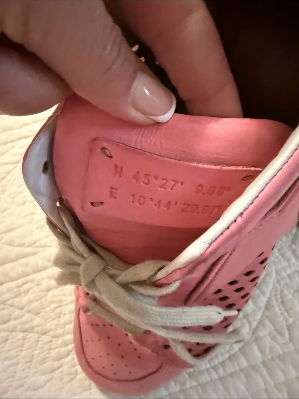 A.S. 98 Women's Pink Leather Casual Lace-Up Sneakers size 41